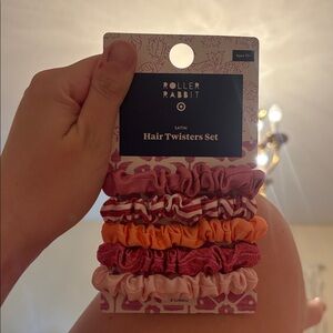 Roller Rabbit X Target Pink and Orange Hair Binders 5pk , New